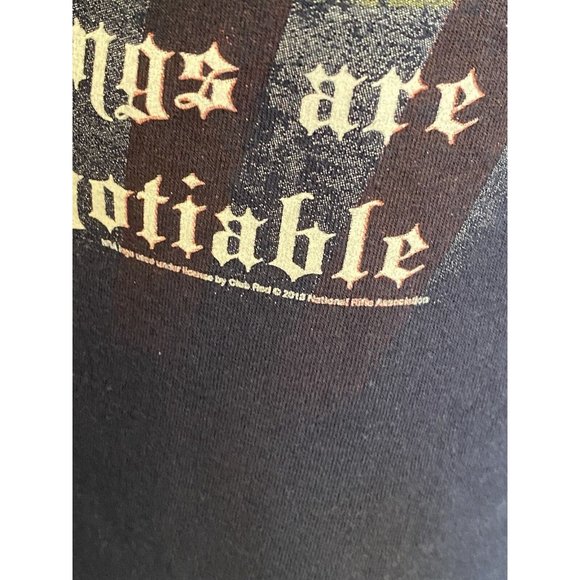 NRA Blue S/S T-Shirt Men's Size XL Some Things are Not Negotiable 2013 - Picture 7 of 14